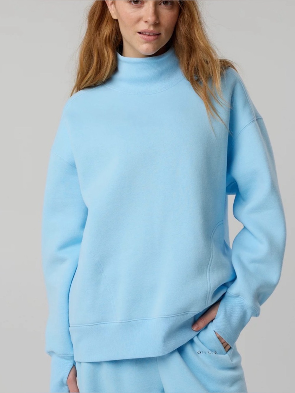 NWT OFFLINE By Aerie Cloud Fleece Oversized Mockneck Sweatshirt